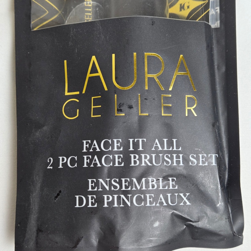 3 Laura Geller Makeup Brushes, 2 Retractable Kabuki & Dual Ended Blush & Bronzer - Picture 7 of 12